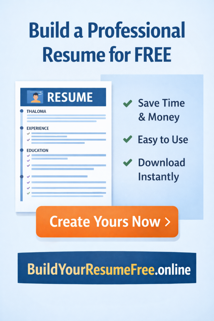 build your resume for free online